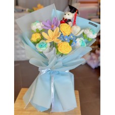 Crochet Flower Bouquet-Graduation