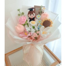 Crochet Flower Bouquet -Graduation