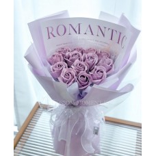 13 Stalk Purple Bouquet